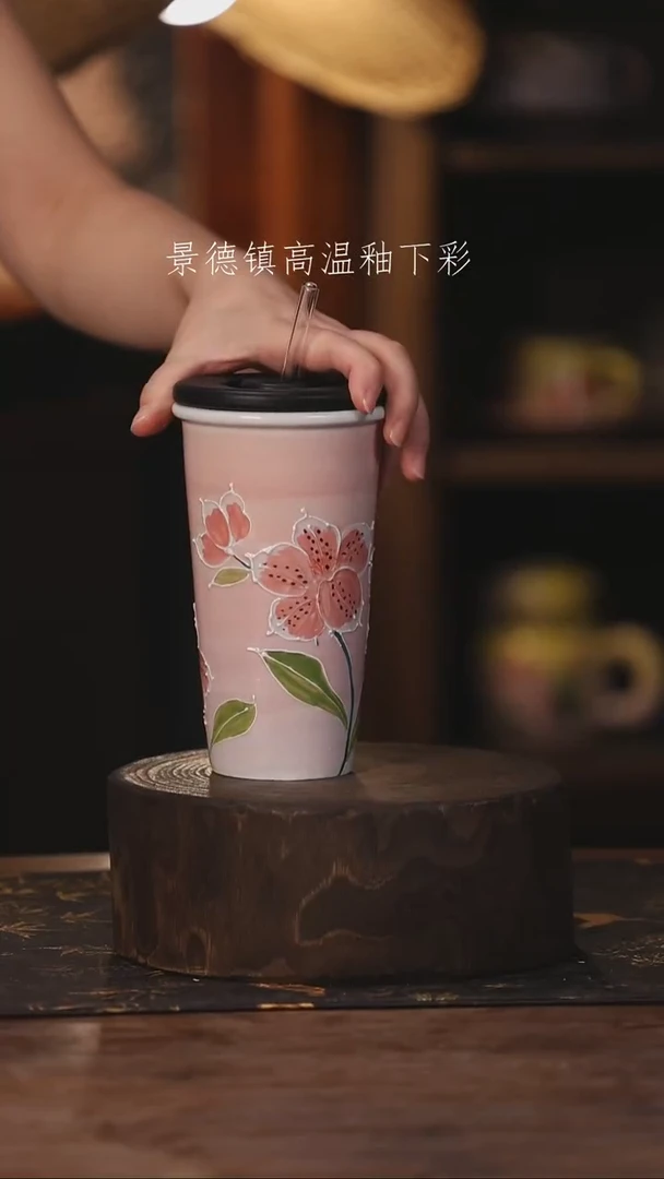 陶瓷景德镇高温釉下手绘陶瓷463