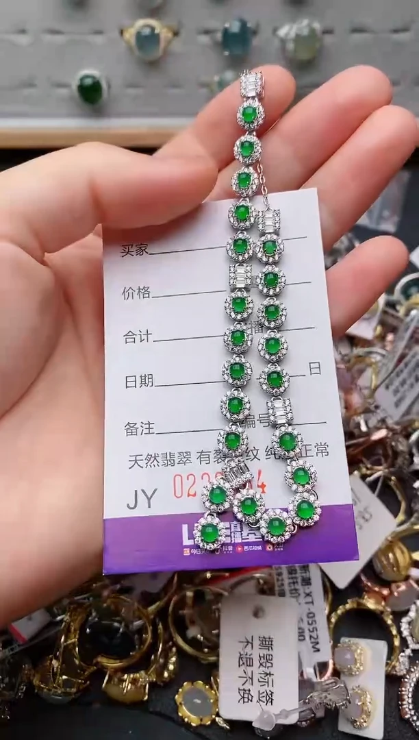银S925镶嵌戒指翡翠.3964