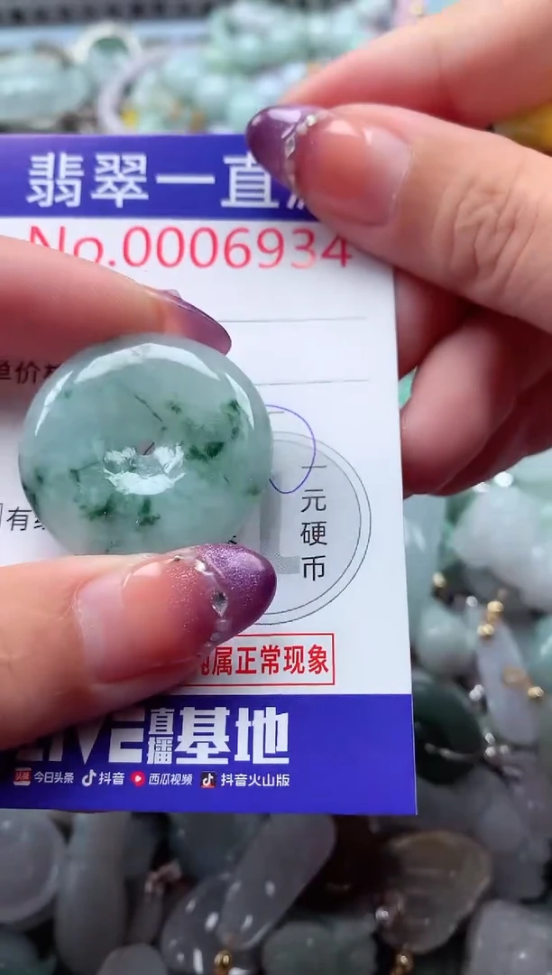 翡翠未镶嵌吊坠(不含链)6934