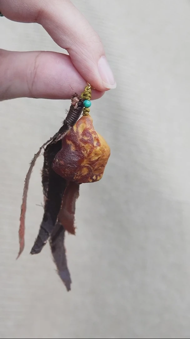 裸石蜜蜡未镶嵌*蜜蜡原石小提溜*活扣头*百搭小配饰*