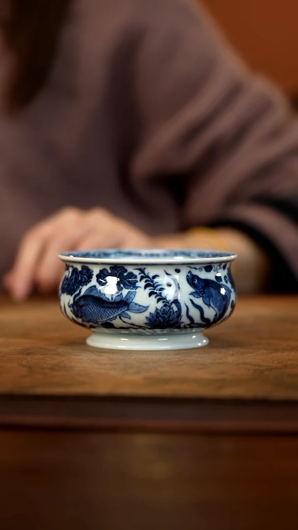 【闪购商品】不退不换介意慎拍鱼藻纹矮炉式