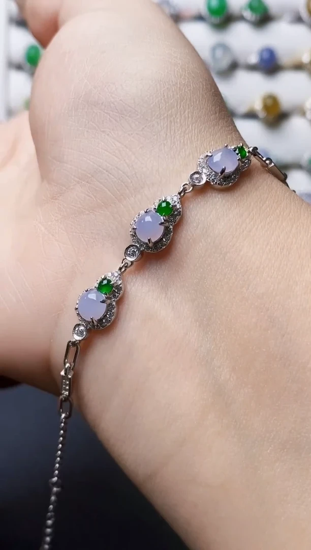 银S925镶嵌戒指翡翠3295