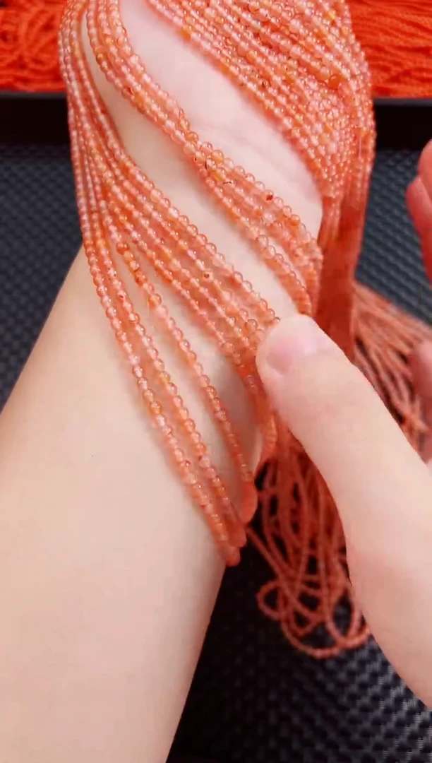 未镶嵌吊坠绳南红玛瑙冰飘南红小米珠卡3mm长度70cm 发其一