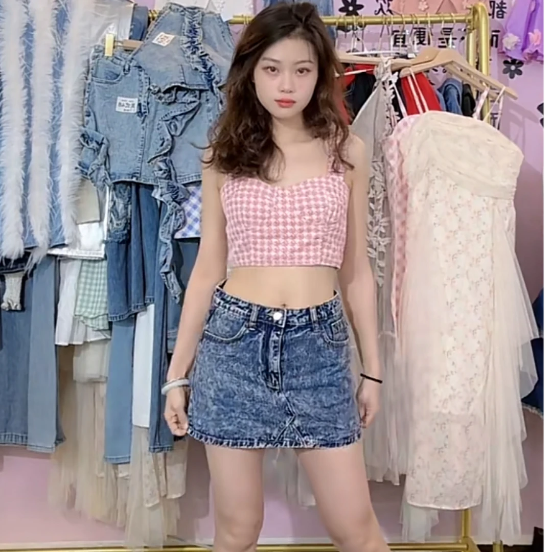 韩版简约通勤慵懒风显瘦短裙-福利款