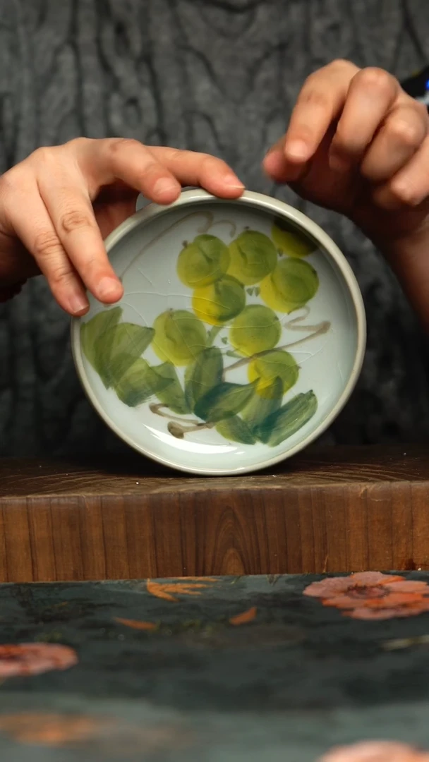 杯釉下彩手工手绘同款陶器