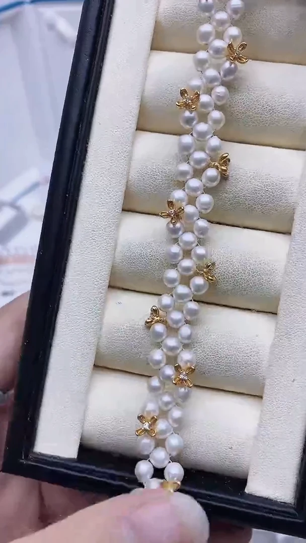 未镶嵌手链淡水珍珠手链多样性发其一