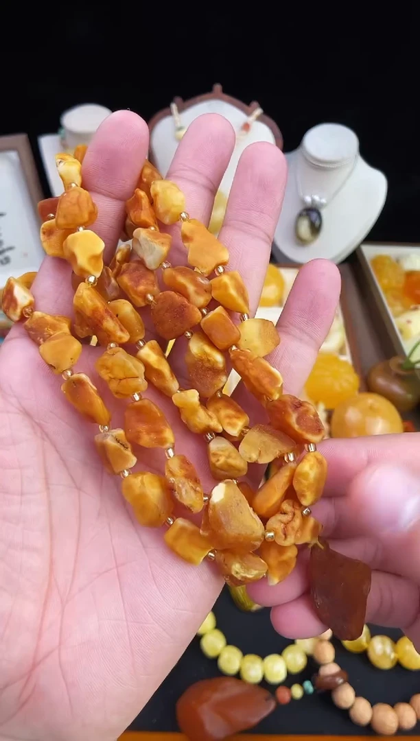 琥珀未镶嵌珠宝奇石柒月