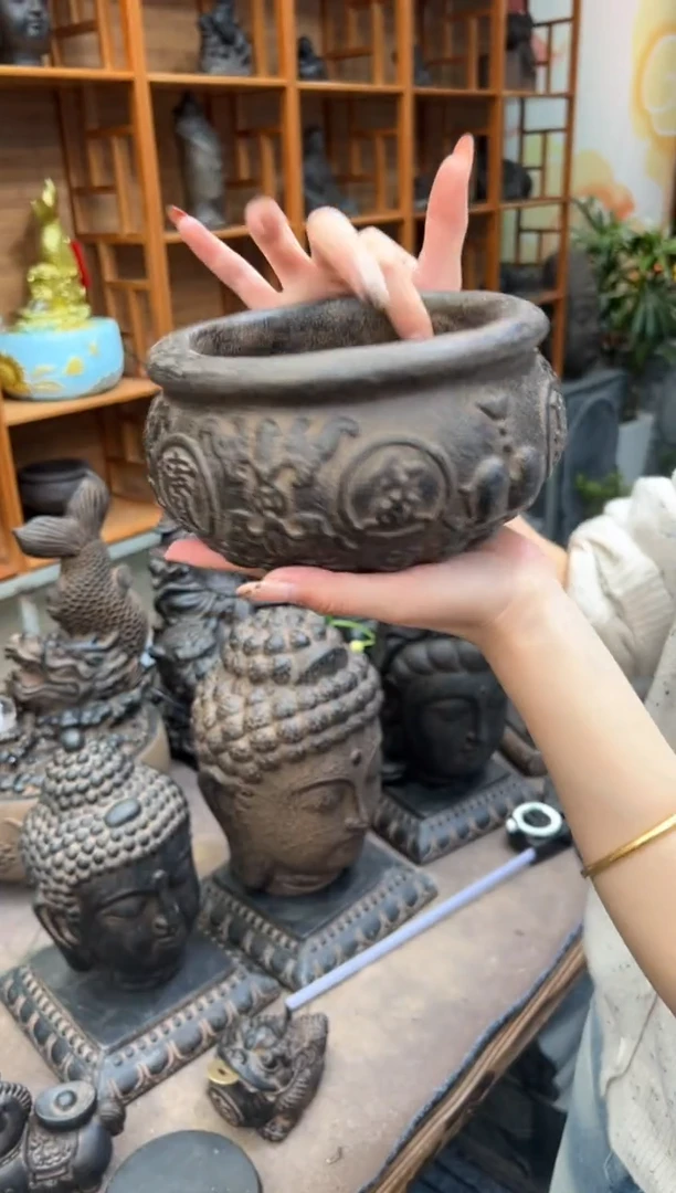 陶土【火山泥】聚宝盆