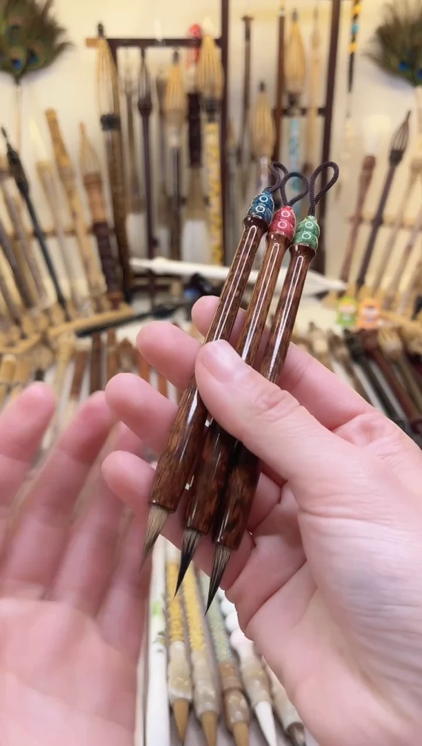 【清水试笔，拒绝蘸墨】墨舞笔庄毛笔3支