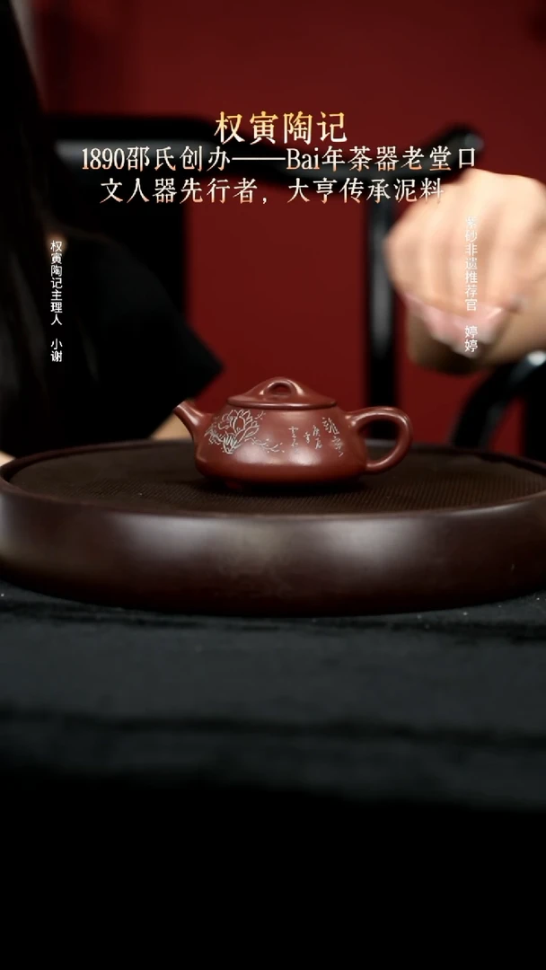 茶壶紫砂81红皮龙满瓢200cc