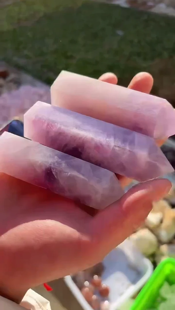 【闪购商品】水晶摆件未镶嵌紫水晶柱子多样性发一个