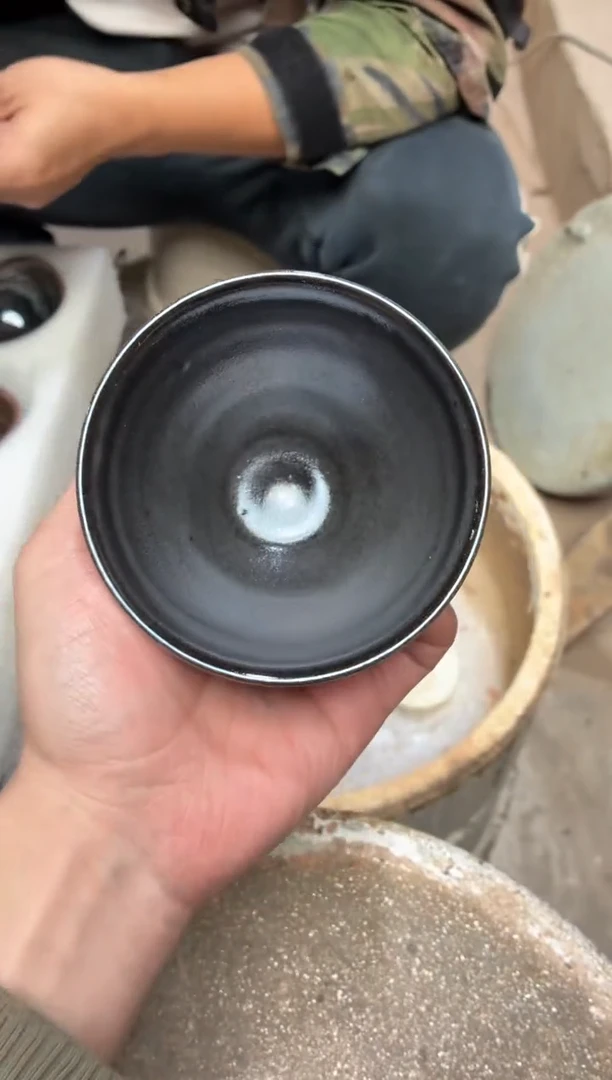 茶盏真柴烧建盏换点柴火
