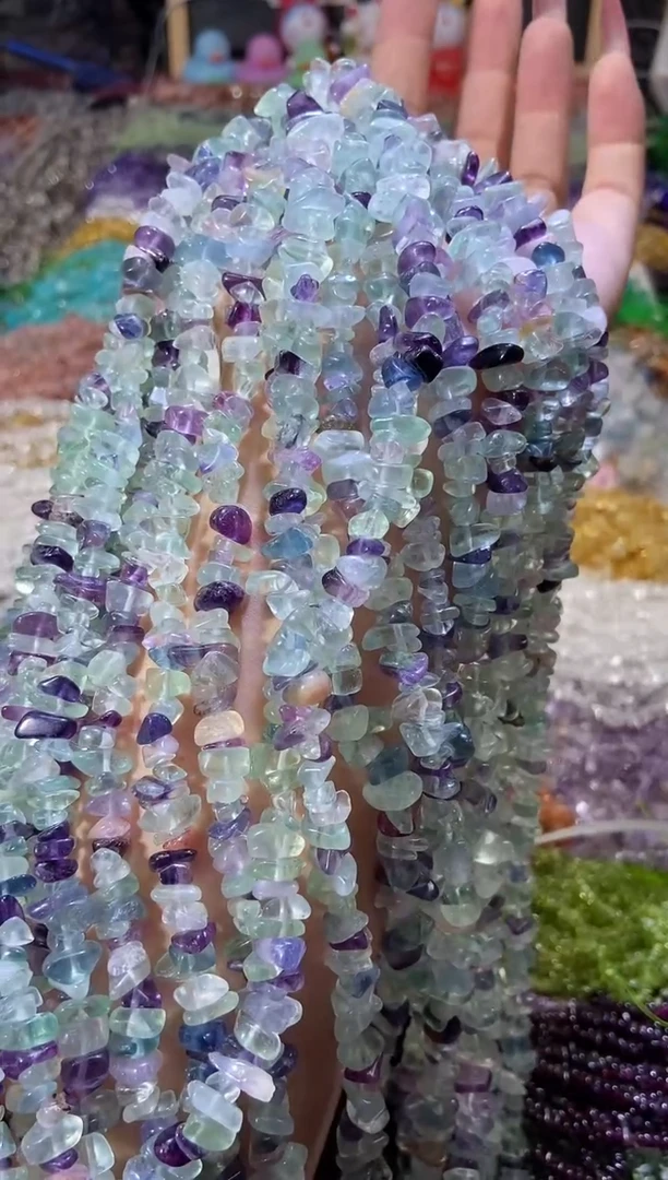 水晶珠宝半成品未镶嵌浅萤