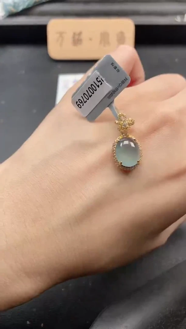 银S925镶嵌戒指翡翠51511