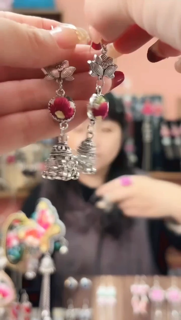 织绣艺枝独绣手工饰品181