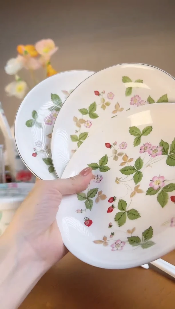 【闪购商品】高骨瓷高骨瓷6.25寸深盘3个