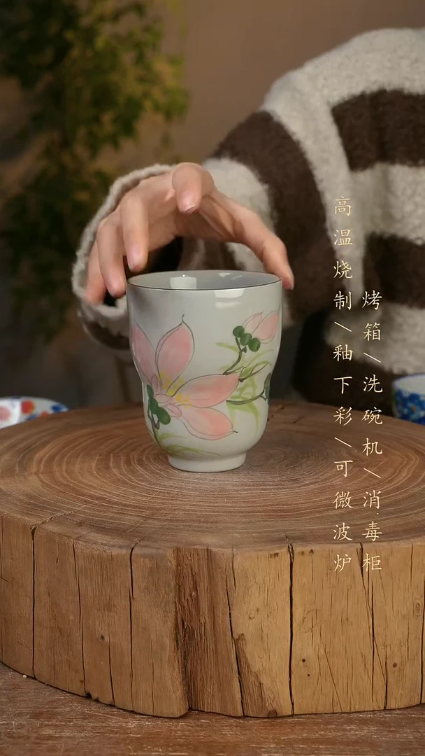 碗瓷景德镇手工手绘高温瓷釉下彩