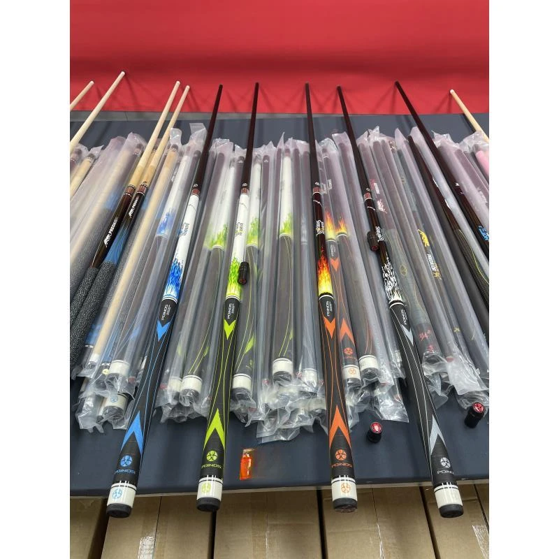 【个人打杆】毒药系列~彩虹皮头-毒药黑科技运动打杆 台球杆 台球子