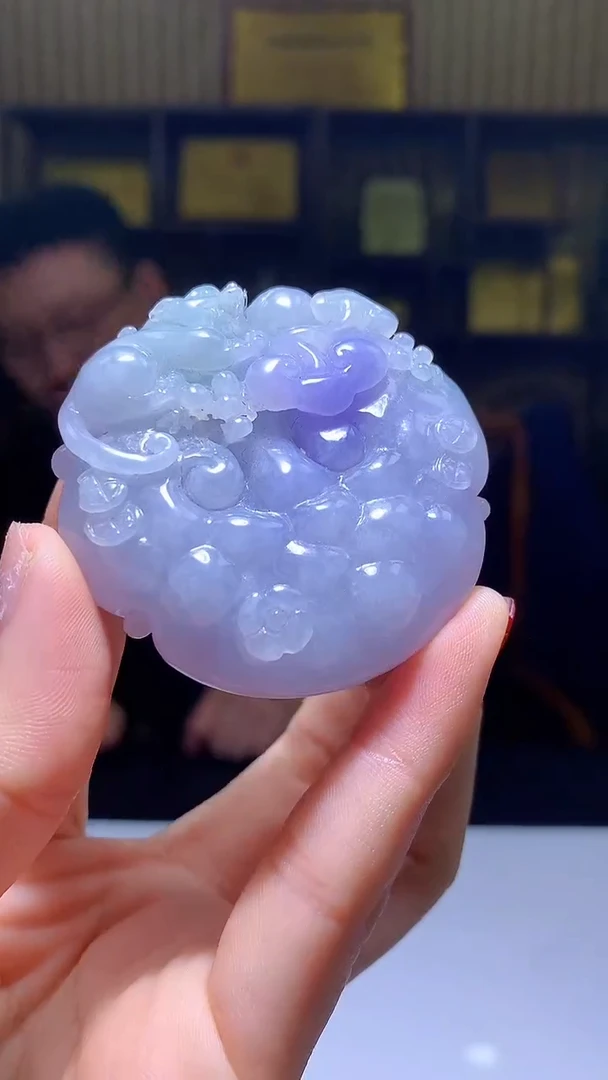 【闪购商品】定制翡翠未镶嵌1071hm-毛货挂件45