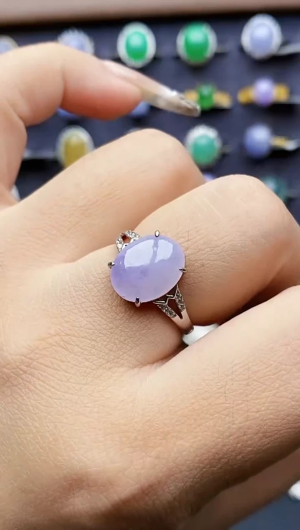 银S925镶嵌戒指翡翠0318