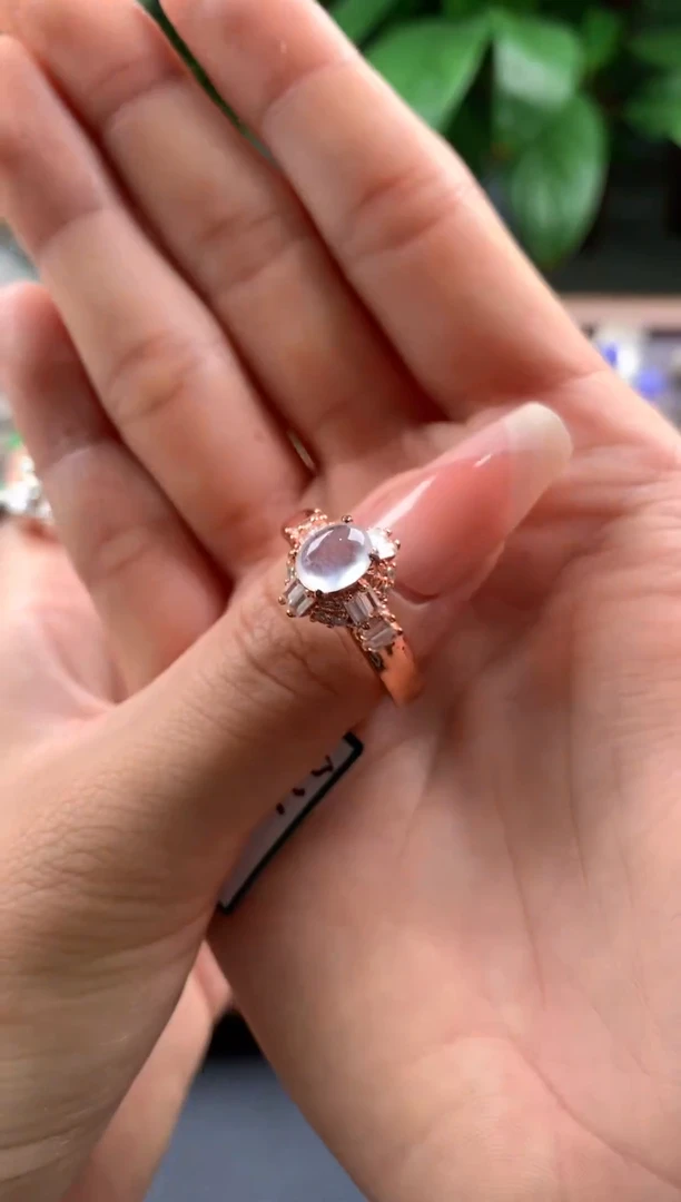 定制翡翠未镶嵌天然翡翠戒面  6.24