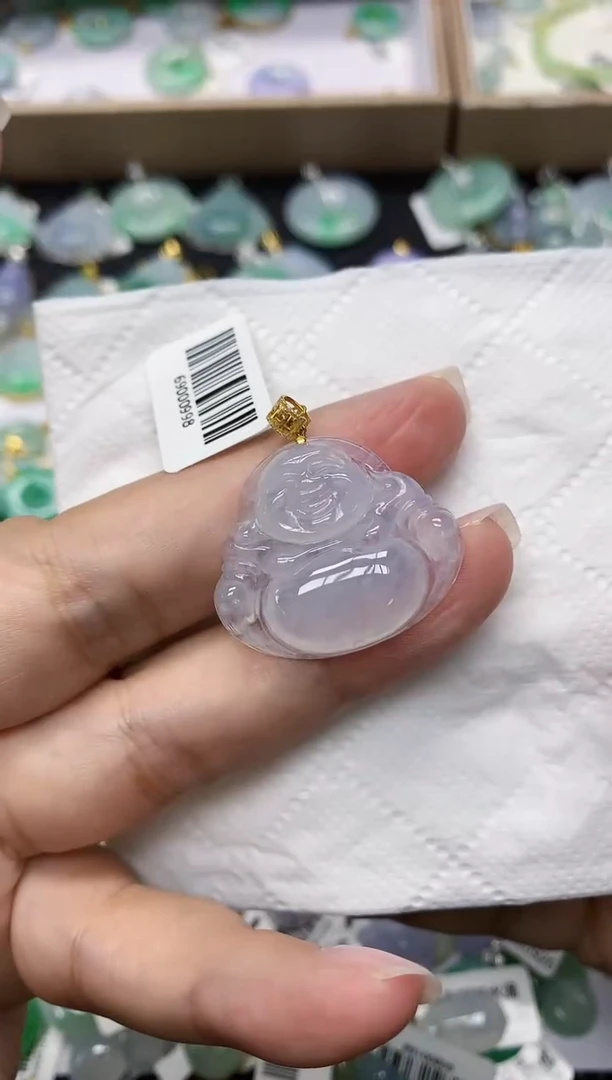 颈饰18K金镶嵌翡翠11111111111111