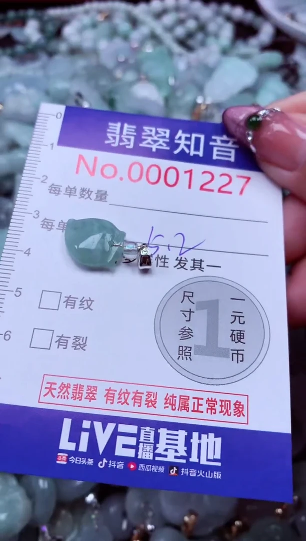 吊坠(不含链)未镶嵌翡翠1227