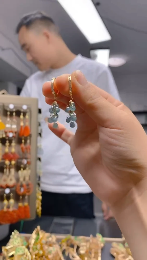 【闪购商品】翡翠耳饰合金101翡翠耳包