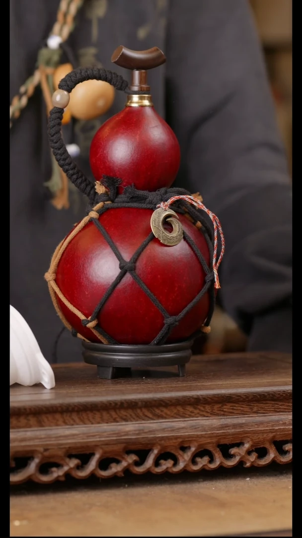 107号精品天然大漆酒葫芦一物一拍~