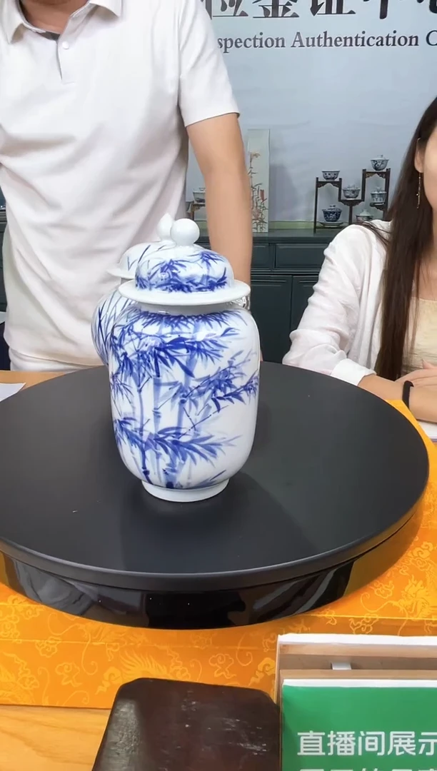 杯子景德镇陶瓷手工手绘摆件茶叶罐