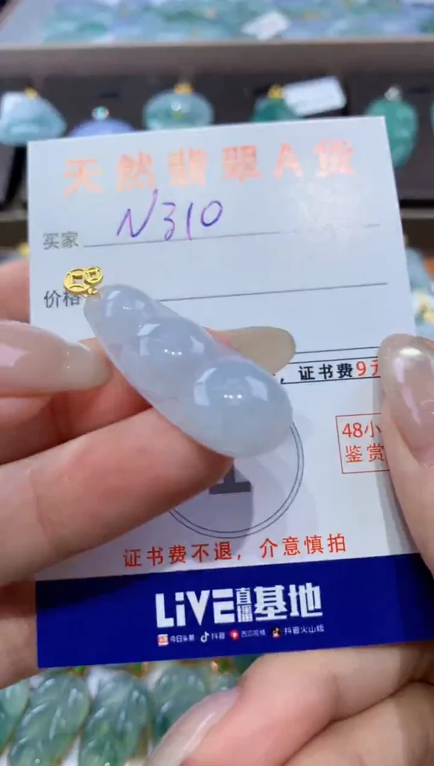 颈饰未镶嵌翡翠天然翡翠A货挂件