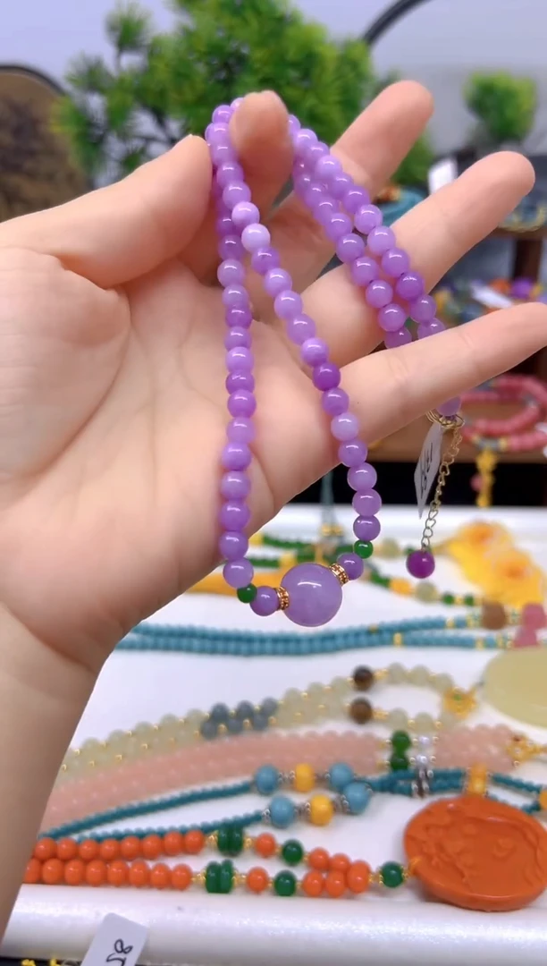 翡翠未镶嵌颈饰DIY款X166