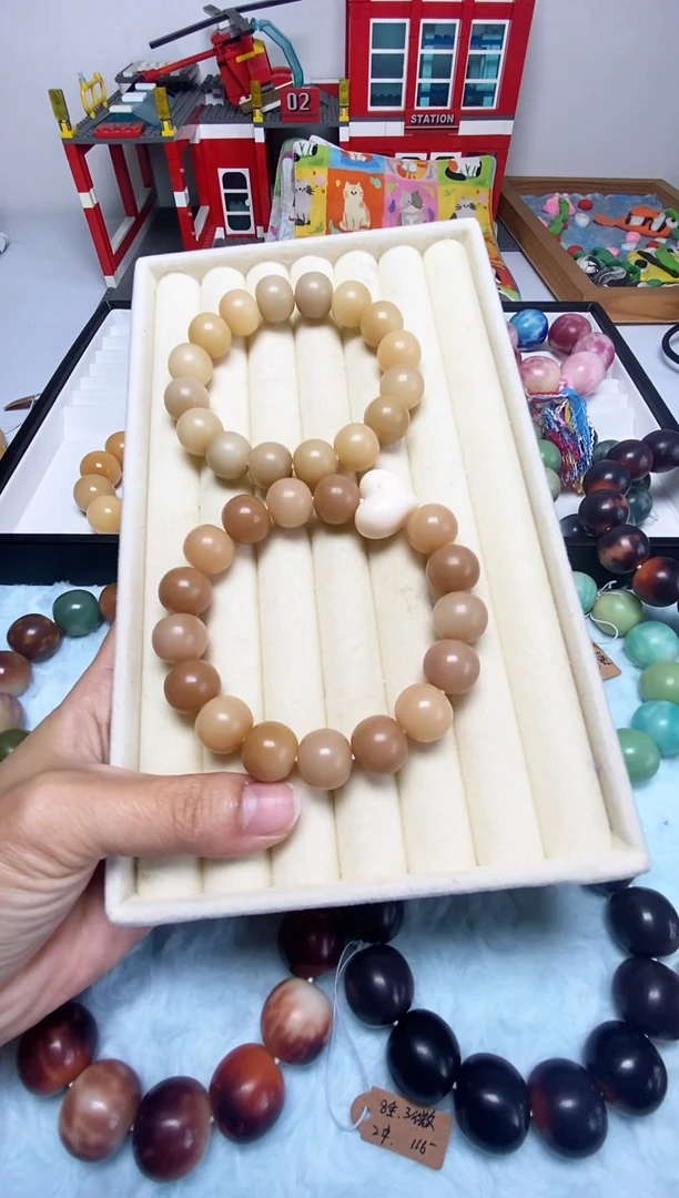 手串菩提根/象牙果手工干磨卡14苹果珠福利