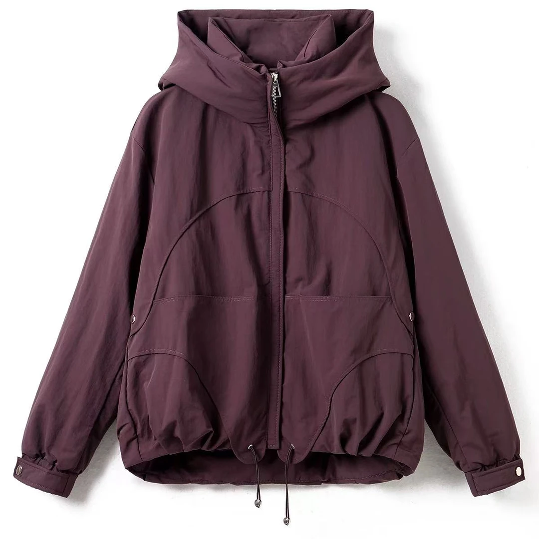 【洗唛】新款中长款风衣款羽绒服休闲时尚设计款