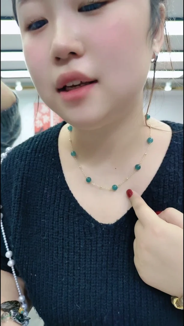 【闪购商品】翡翠颈饰合金2212蓝水满天星