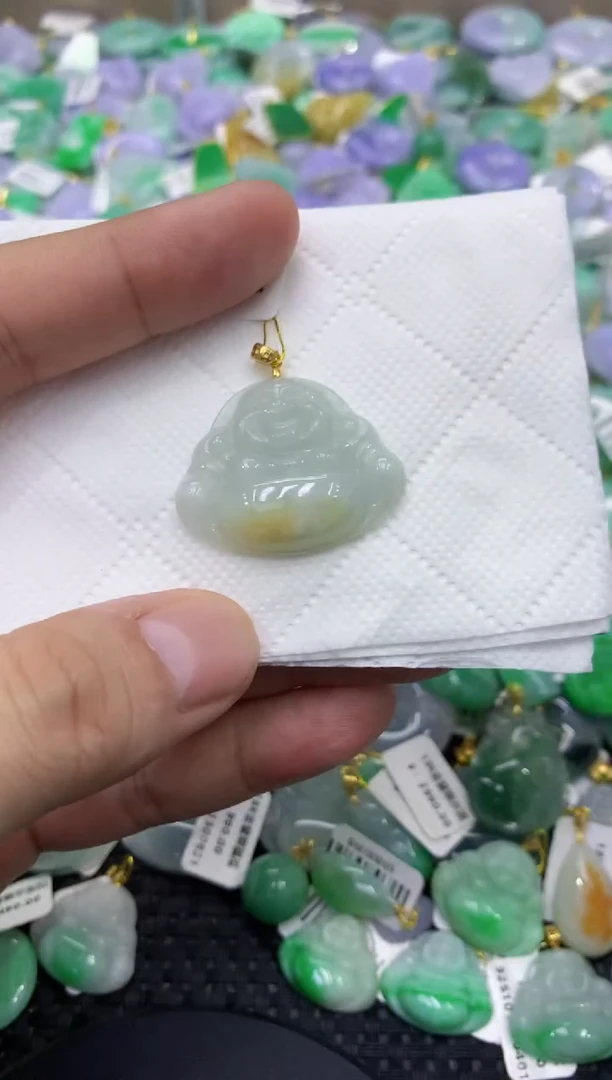 颈饰未镶嵌翡翠天然缅甸翡翠A货
