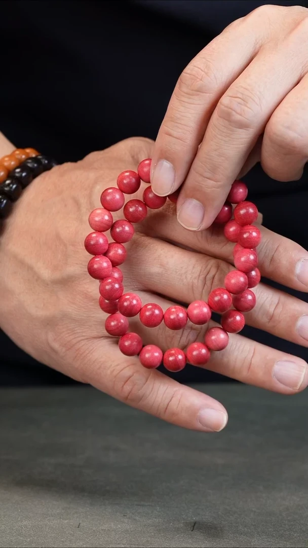 手串/手链小叶紫檀555200-西瓜红粉象1.0