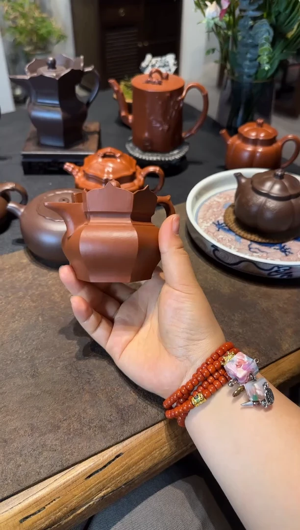 茶壶紫砂朱泥小僧帽 135cc