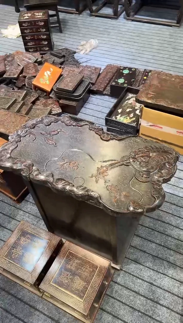 木紫檀雕刻一物一拍