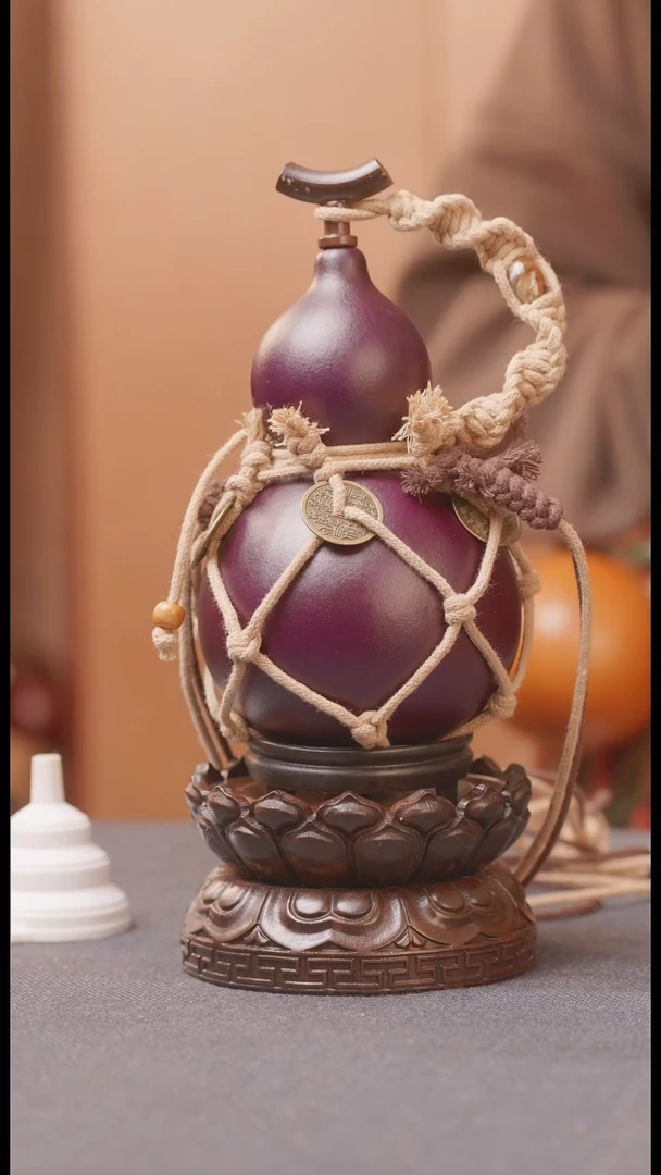 1564号链接精品大漆葫芦现货现发[一物一拍]不包含莲花底座