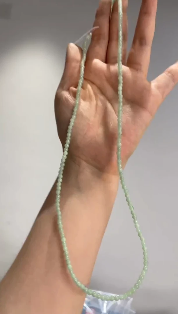 翡翠未镶嵌项链yc592