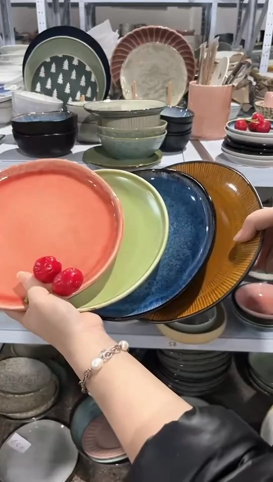 【闪购商品】瓷片外贸尾货瑕疵满20包邮X4 小盘组合