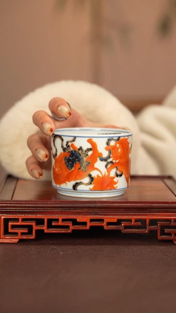 【闪购商品】盖碗小卿亭景德镇手工手绘陶瓷*