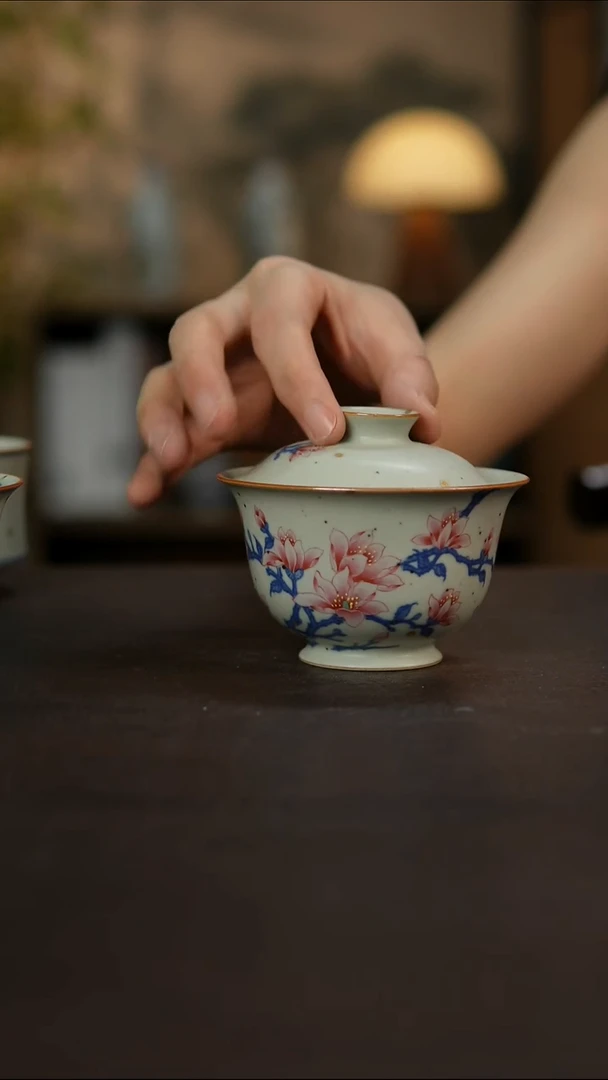 杯景德镇陶瓷杯碗柴烧多人