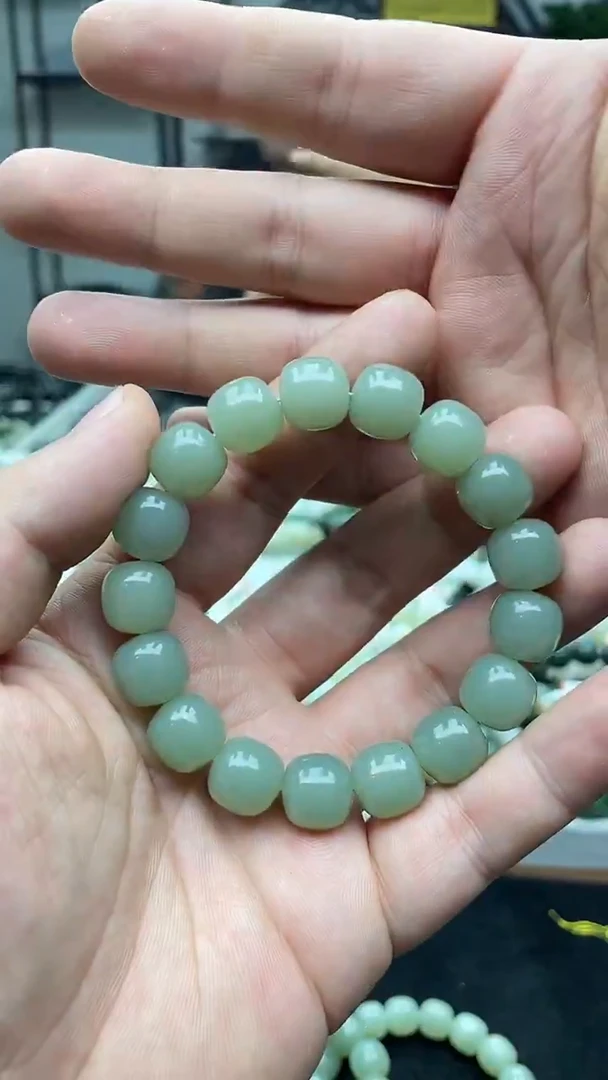 未镶嵌手串和田玉纯天然新疆且末天空蓝13