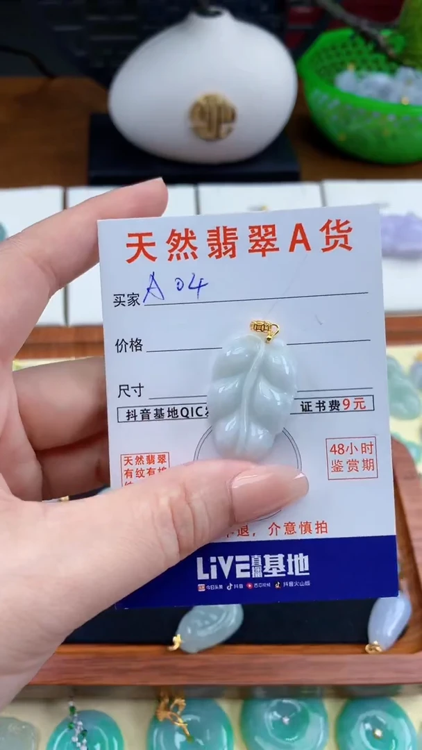 颈饰未镶嵌翡翠天然A货翡翠挂件