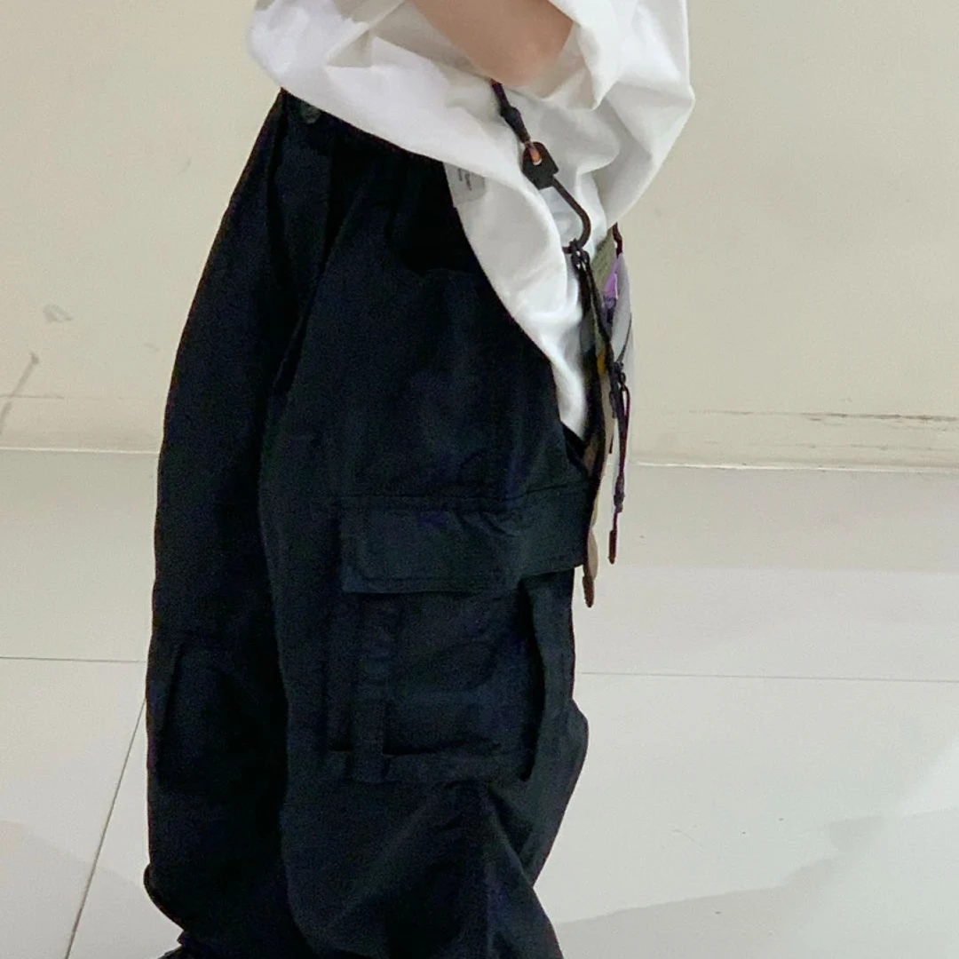 休闲中性长裤春夏男女童松紧带休闲裤