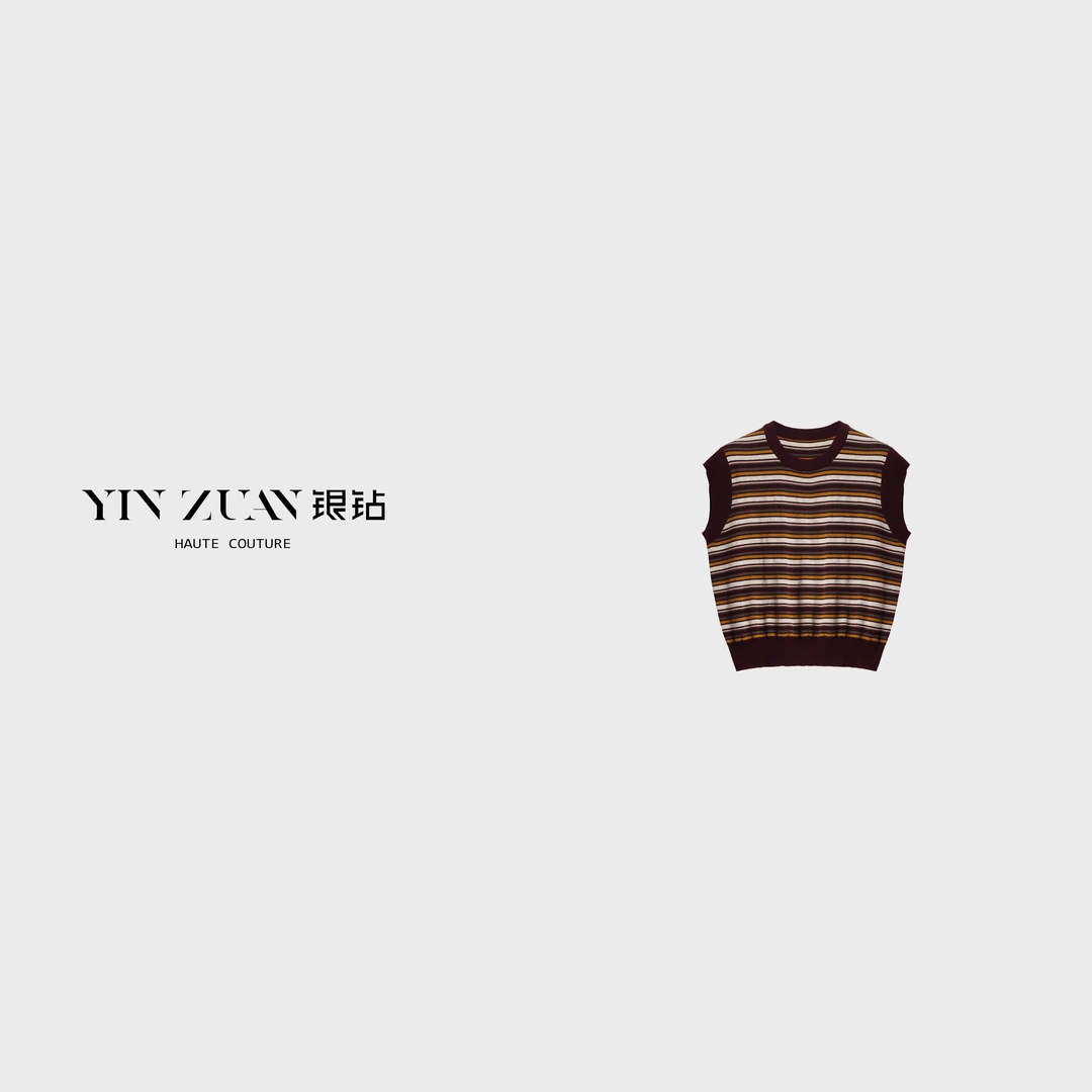 [张校长专属] 2025新款6夹条圆领无袖针织衫 773115
