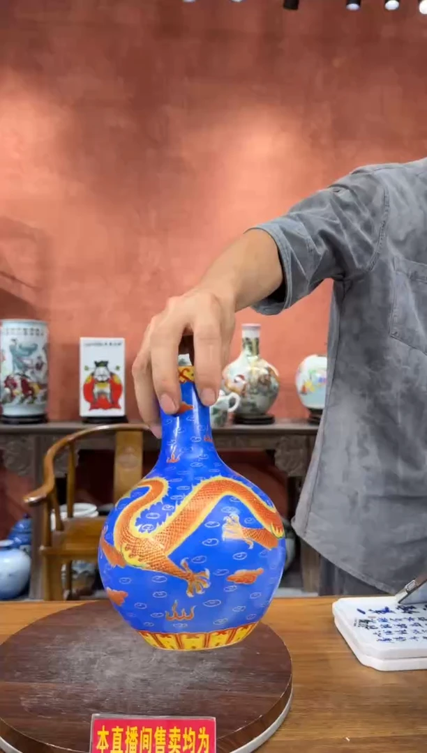 吴义松陶盟手绘陶瓷编码：3448