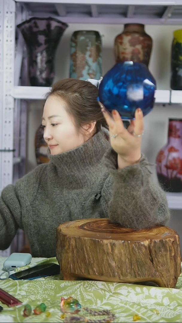 琉璃水晶琉璃花瓶